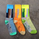 Illustration for article titled Dress to Match LAXs Colorful Tunnels With These Brilliant Socks